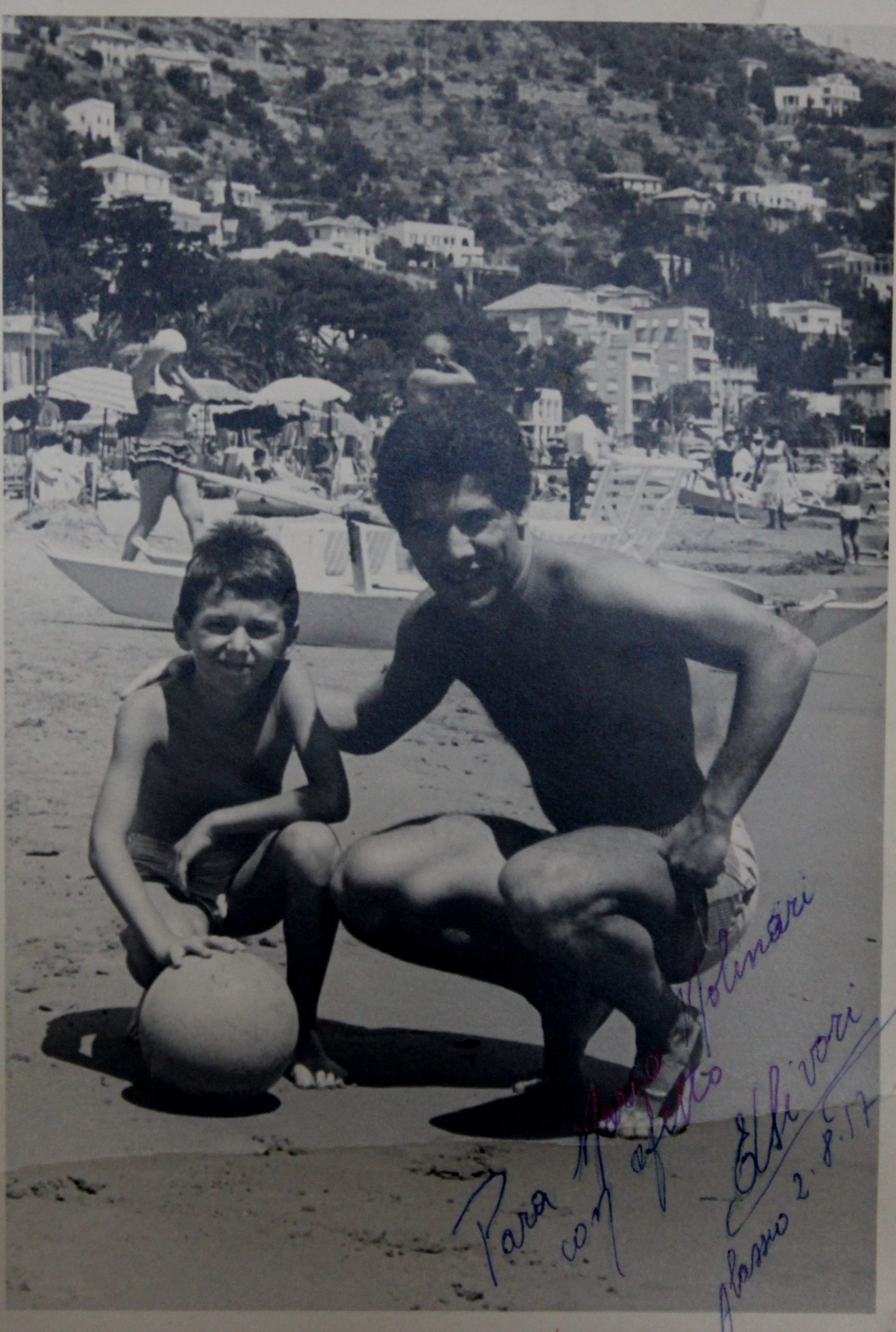 Alassio Agosto 1957 con il grande Omar Sivori