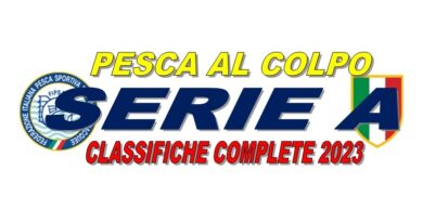 PESCA AL COLPO: SERIE A CLASSIFICHE COMPLETE 2023 SQUADRE E INDIVIDUALI